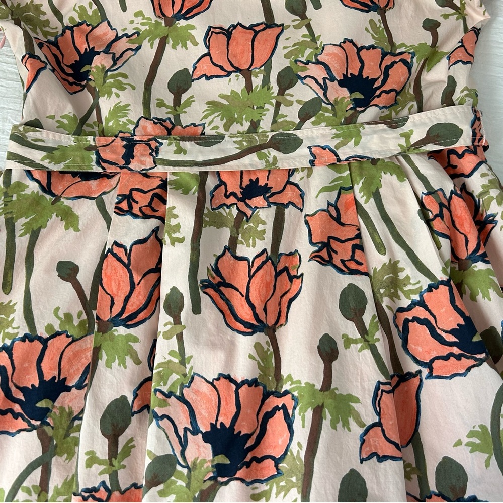 Tory Burch Floral Dress - Pink and Green - Picture 9 of 13